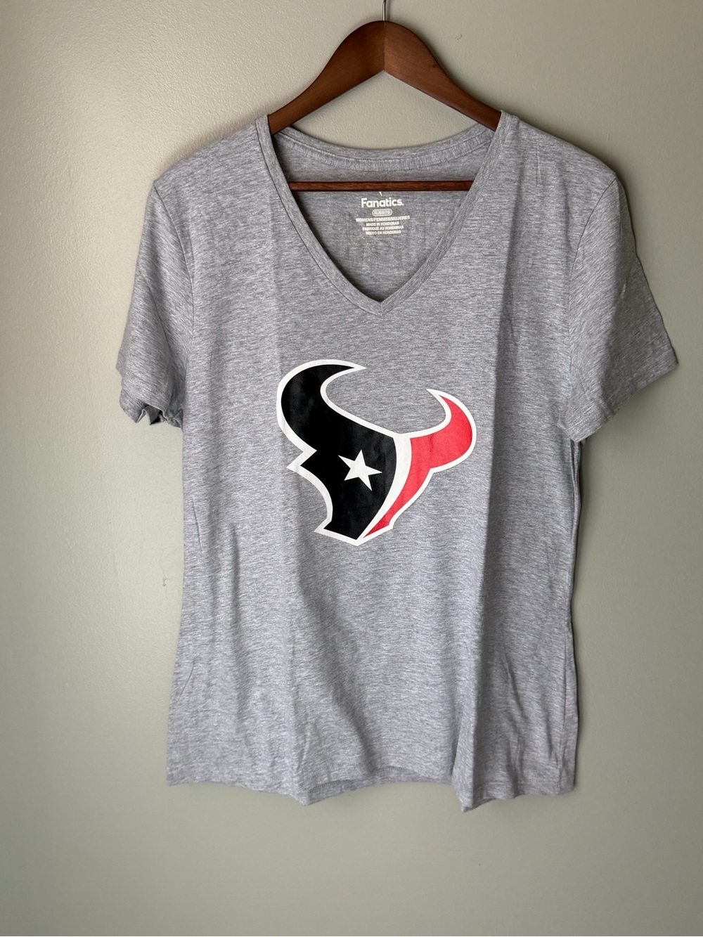 Fanatics Gray V-Neck Jalen Pitre Women’s Short Sleeve Tee